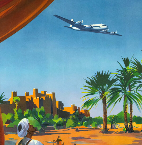 Air France in North Africa, airline company poster – Image 2