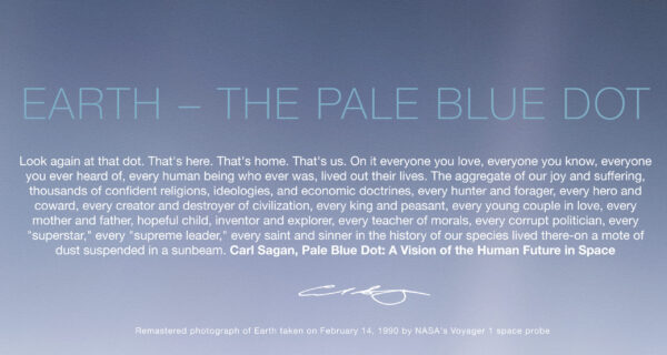 Planet Earth in the Universe - Carl Sagan quote, Pale Blue Dot - Poster – Image 4