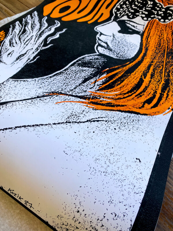 Poster of the Sonic Youth concert at The Cave in Austin Texas - Kozik 1987 – Image 7