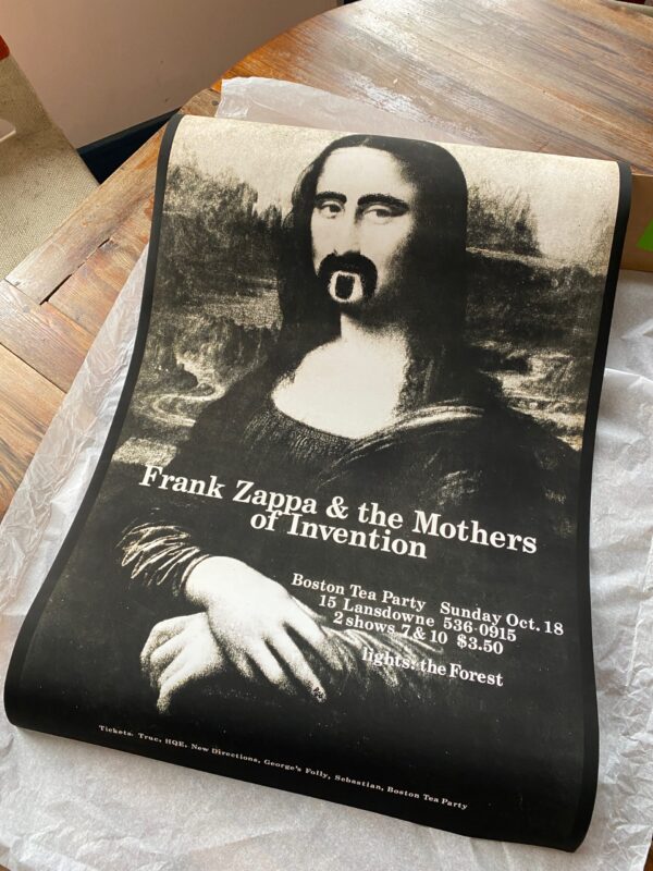 Frank Zappa as Mona Lisa - Boston Tea Party concert 1970 - Poster – Image 3
