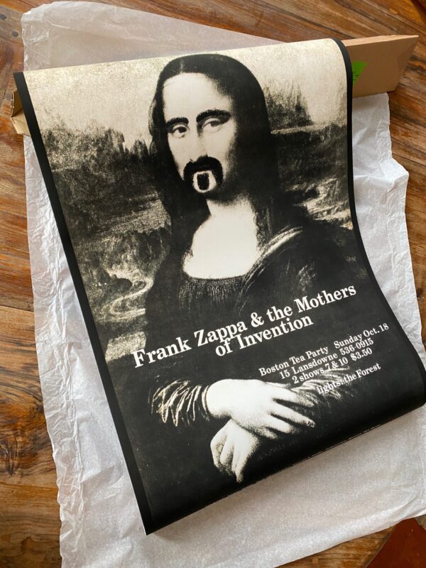 Frank Zappa as Mona Lisa - Boston Tea Party concert 1970 - Poster – Image 7