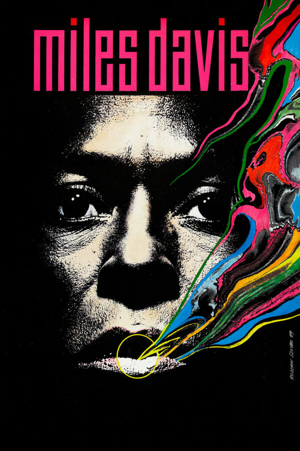 Miles Davis nicknamed "The Prince of Darkness" Jazz Poster 1989