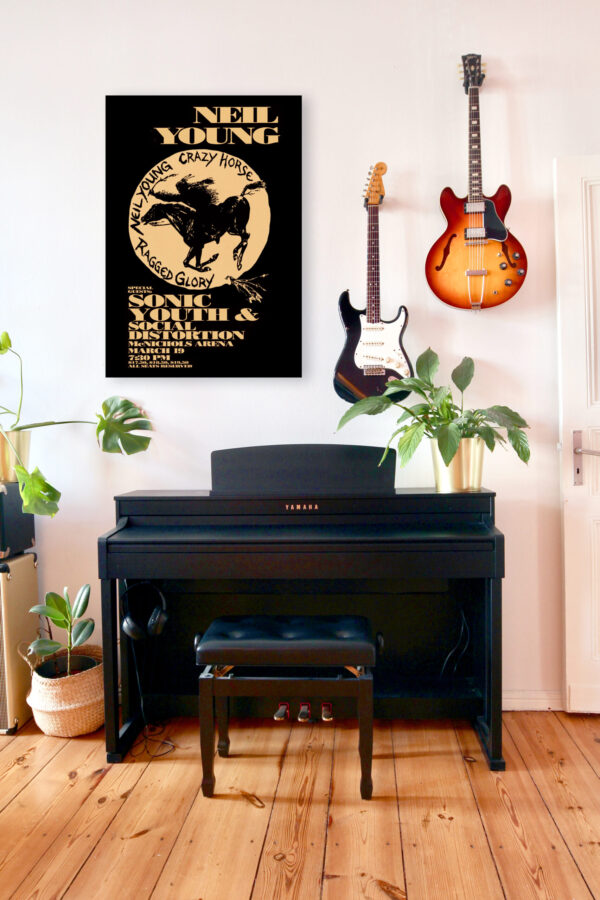 Neil Young and Crazy Horse on his Ragged Glory tour in Denver - Poster – Image 8