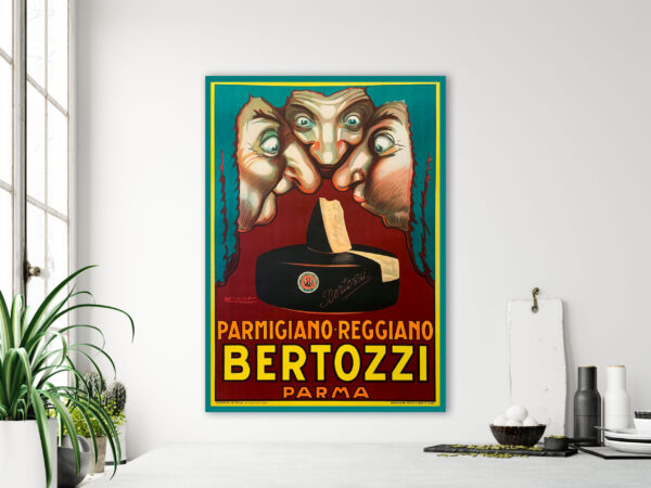 Vintage Bertozzi Parmigiano-Reggiano cheese poster - 1930s – Image 2