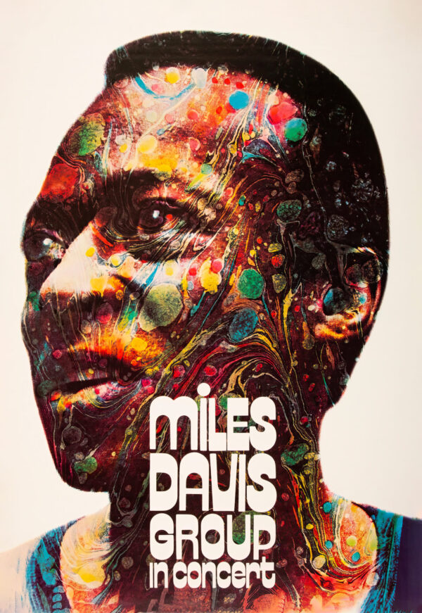 Psychedelic Miles Davis Poster announcing German Tour - 1971