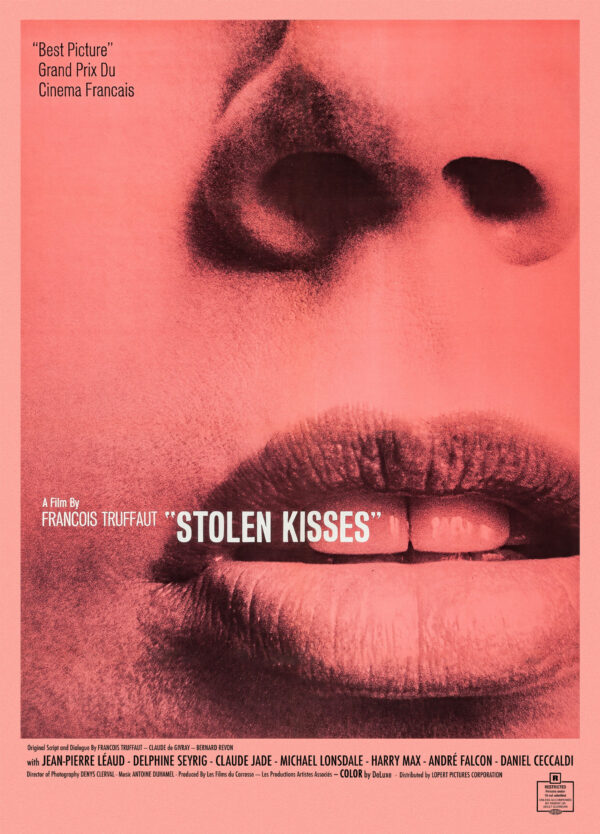 Stolen Kisses Stolen Kisses cult film. François Truffaut - 1968 - Poster