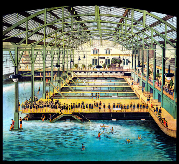 Sutro Baths located in San Francisco, interior view - 1896 - Poster