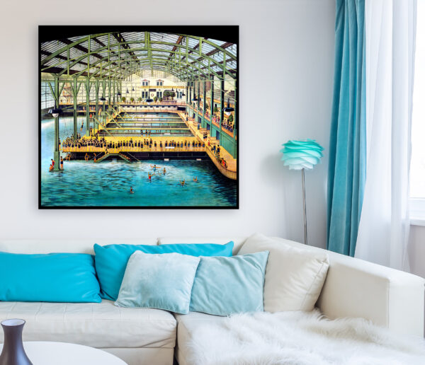 Sutro Baths located in San Francisco, interior view - 1896 - Poster – Image 2