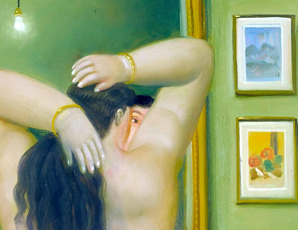 Beautiful naked woman from behind ready to sleep - Fernando Botero - Poster – Image 2