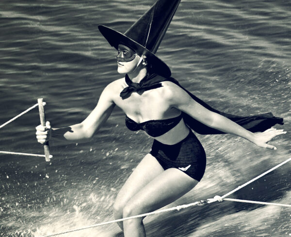 Two Witches Water Skiing - Vintage Photography Poster – Image 3