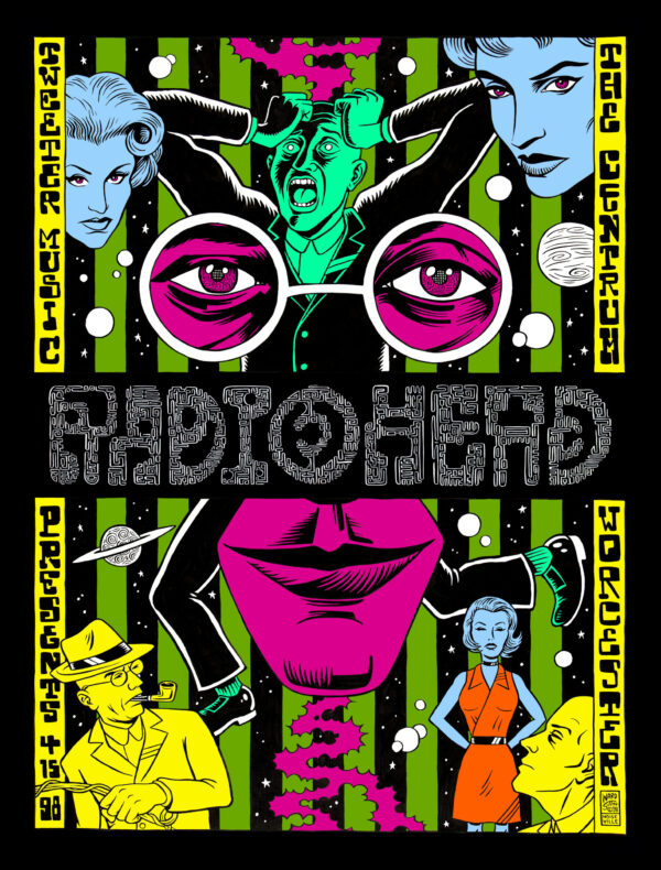Concert at Centrum Worcester Art (1989) by Radiohead, English alternative rock band