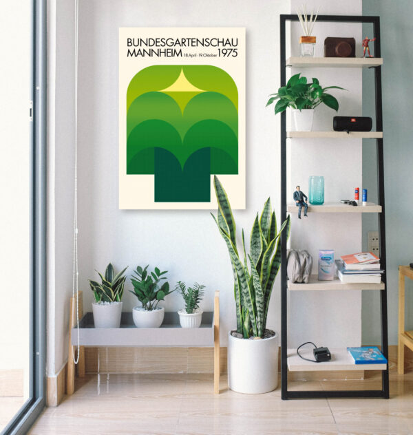 Bundesgartenschau, international garden show - Mannheim 1975 - Poster – Image 2