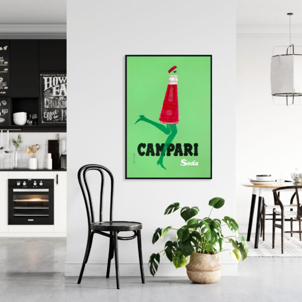 Vintage Advertisement for Campari Soda by Marangolo 1968 - Poster – Image 3