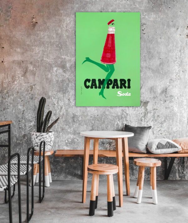 Vintage Advertisement for Campari Soda by Marangolo 1968 - Poster – Image 8