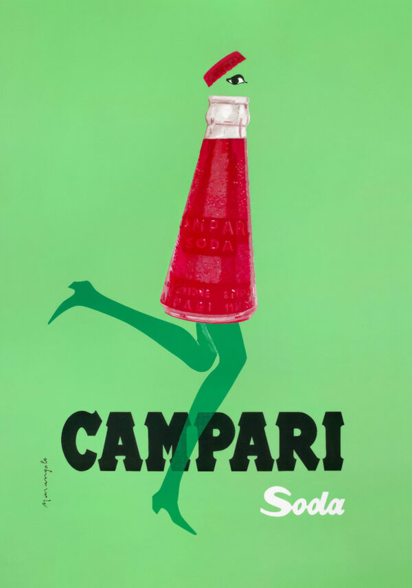 Vintage Advertisement for Campari Soda by Marangolo 1968 - Poster