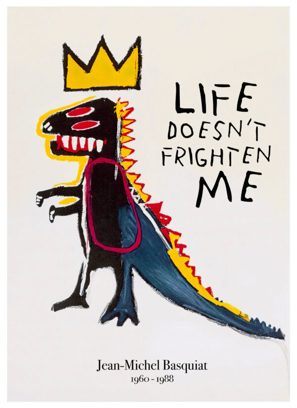 Little Red-Eyed Dinosaur - J-M. Basquiat - 20x28 inches 50×70cm Poster