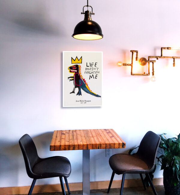 Little Red-Eyed Dinosaur - J-M. Basquiat - 20x28 inches 50×70cm Poster – Image 3