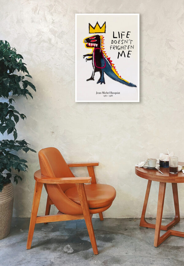 Little Red-Eyed Dinosaur - J-M. Basquiat - 20x28 inches 50×70cm Poster – Image 5