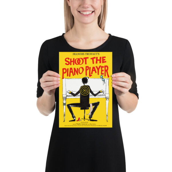 Poster "Shoot The Piano Player" detective film by François Truffaut - 1960 – Image 5