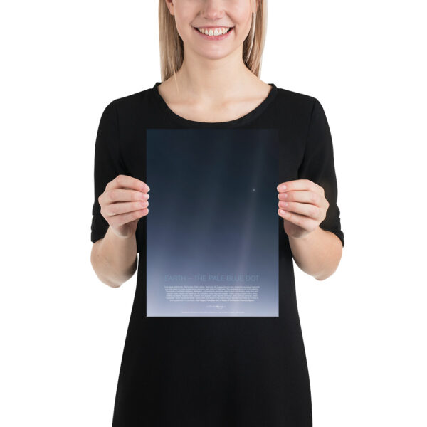 Planet Earth in the Universe - Carl Sagan quote, Pale Blue Dot - Poster – Image 6
