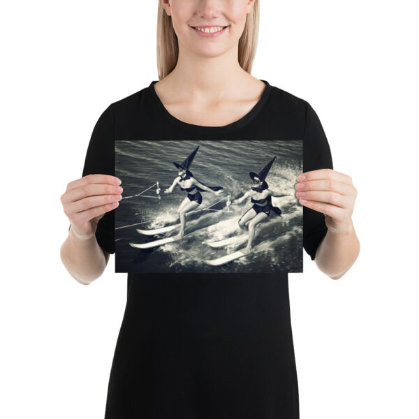 Two Witches Water Skiing - Vintage Photography Poster – Image 5
