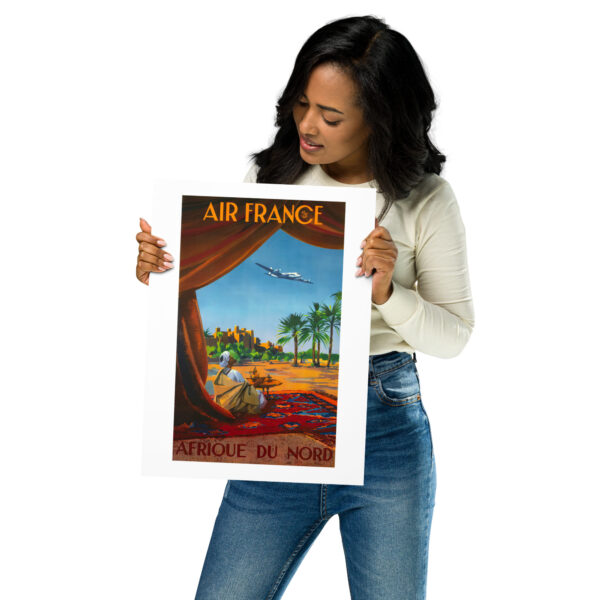 Air France in North Africa, airline company poster – Image 5