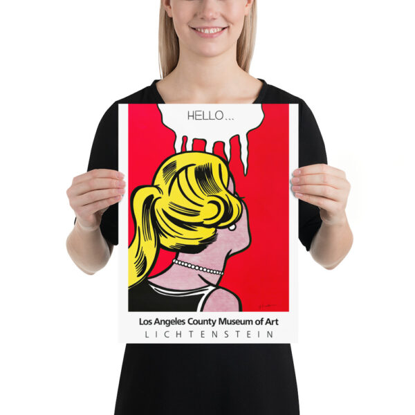 Cold Shoulder - Hello - Roy Lichtenstein, Los Angeles - Pop Art 1963 - Poster – Image 6