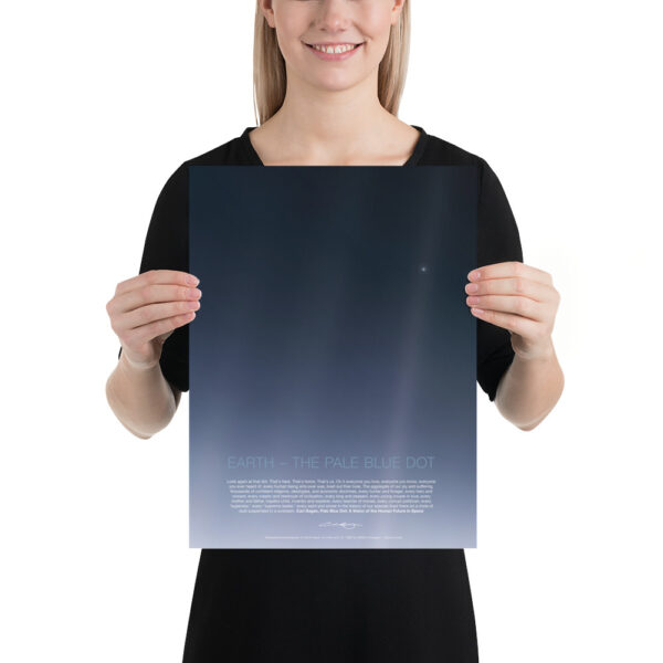 Planet Earth in the Universe - Carl Sagan quote, Pale Blue Dot - Poster – Image 7