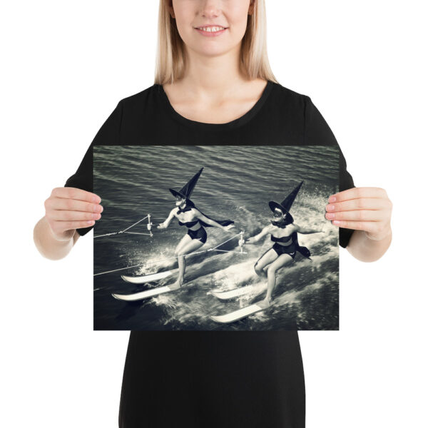 Two Witches Water Skiing - Vintage Photography Poster – Image 6