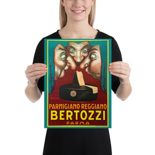 Vintage Bertozzi Parmigiano-Reggiano cheese poster - 1930s – Image 6