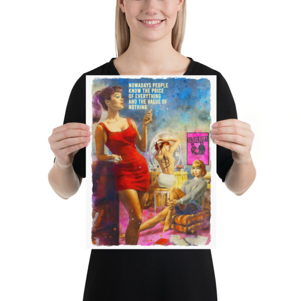 Nowadays people knows the price of everything and the value of nothing - Oscar Wilde famous quote - Poster – Image 6