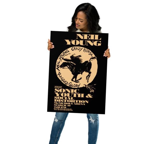 Neil Young and Crazy Horse on his Ragged Glory tour in Denver - Poster – Image 5
