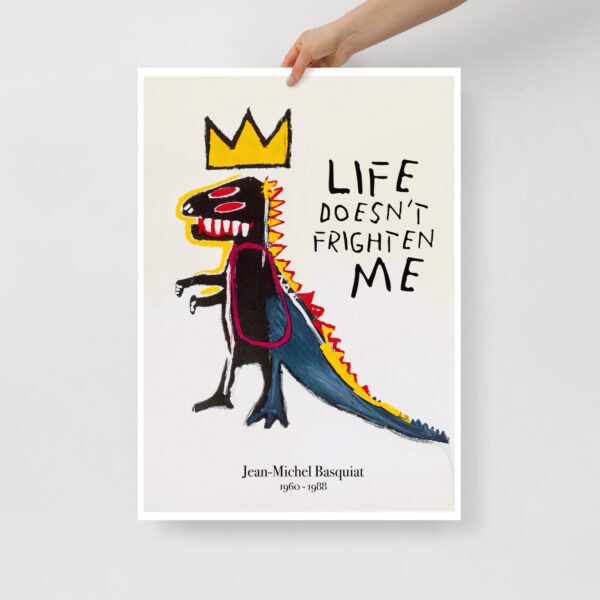 Little Red-Eyed Dinosaur - J-M. Basquiat - 20x28 inches 50×70cm Poster – Image 4