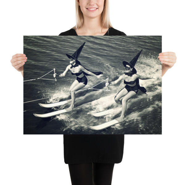 Two Witches Water Skiing - Vintage Photography Poster – Image 7