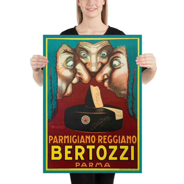 Vintage Bertozzi Parmigiano-Reggiano cheese poster - 1930s – Image 7