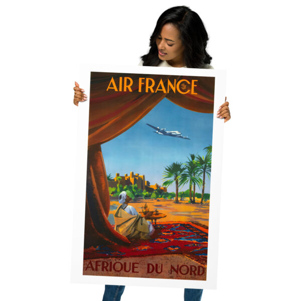 Air France in North Africa, airline company poster – Image 4
