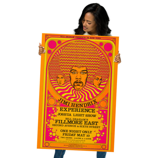 Jimi Hendrix Experience Fillmore East concert 1968 New York - Poster 61×91 cm – Image 4