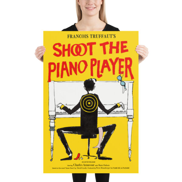 Poster "Shoot The Piano Player" detective film by François Truffaut - 1960 – Image 6