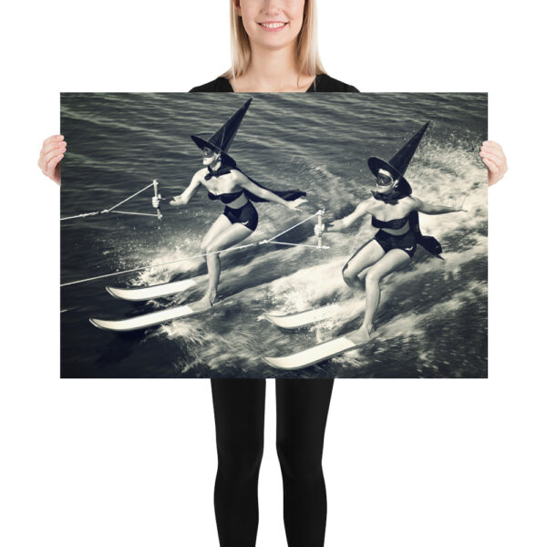 Two Witches Water Skiing - Vintage Photography Poster – Image 8