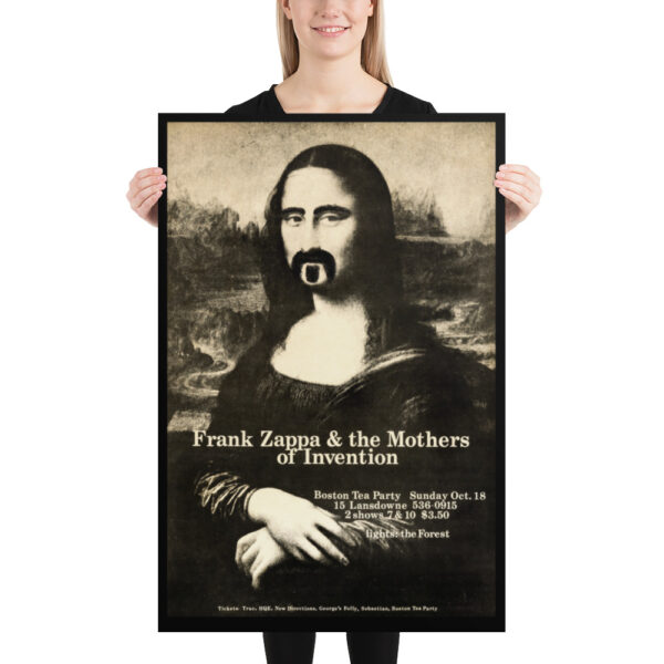 Frank Zappa as Mona Lisa - Boston Tea Party concert 1970 - Poster – Image 4