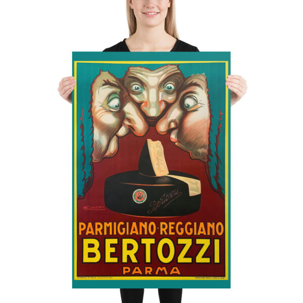 Vintage Bertozzi Parmigiano-Reggiano cheese poster - 1930s – Image 8