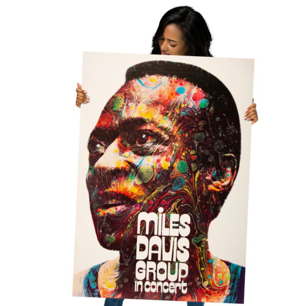 Psychedelic Miles Davis Poster announcing German Tour - 1971 – Image 4