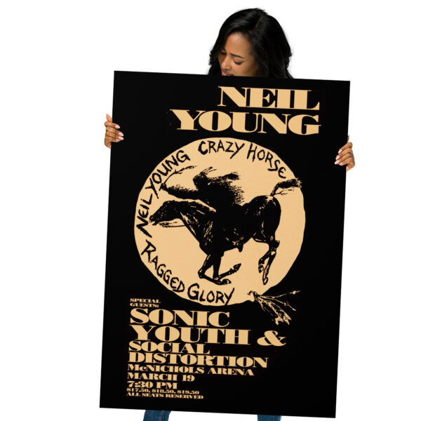 Neil Young and Crazy Horse on his Ragged Glory tour in Denver - Poster – Image 4