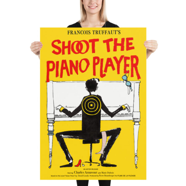 Poster "Shoot The Piano Player" detective film by François Truffaut - 1960 – Image 4