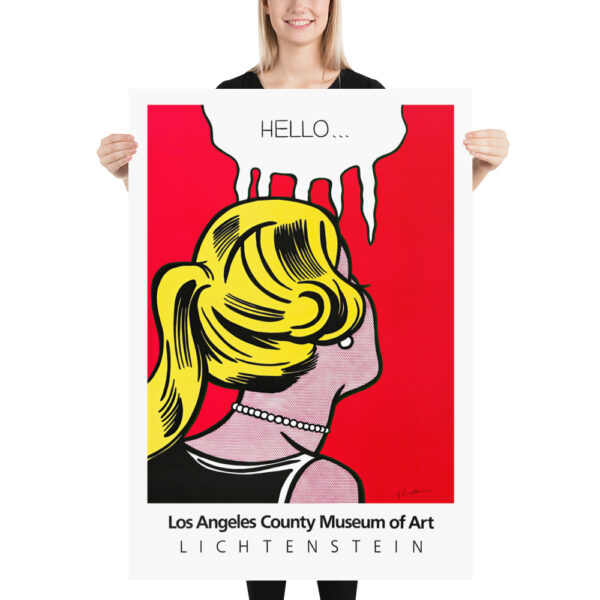Cold Shoulder - Hello - Roy Lichtenstein, Los Angeles - Pop Art 1963 - Poster – Image 4