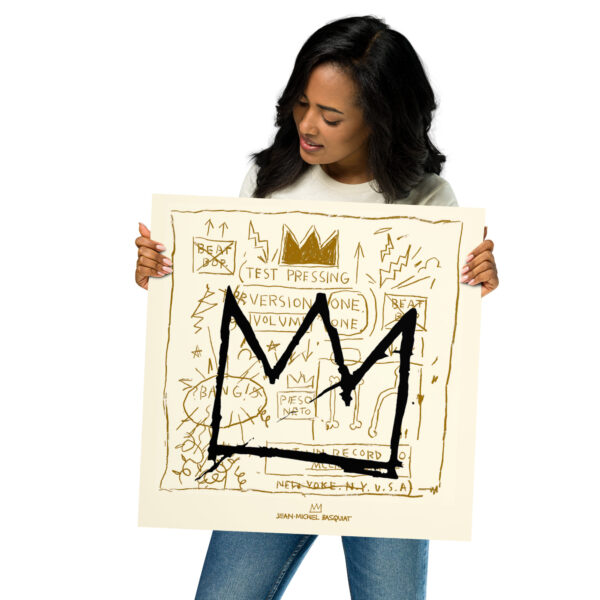 Basquiat's Love for the Crown - Poster 18×18 inches – Image 2