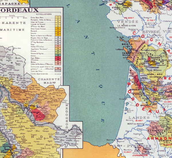 Wine Map of France showing wine regions 100x70 cm - Poster – Image 7