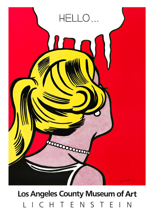 Cold Shoulder - Hello - Roy Lichtenstein, Los Angeles - Pop Art 1963 - Poster