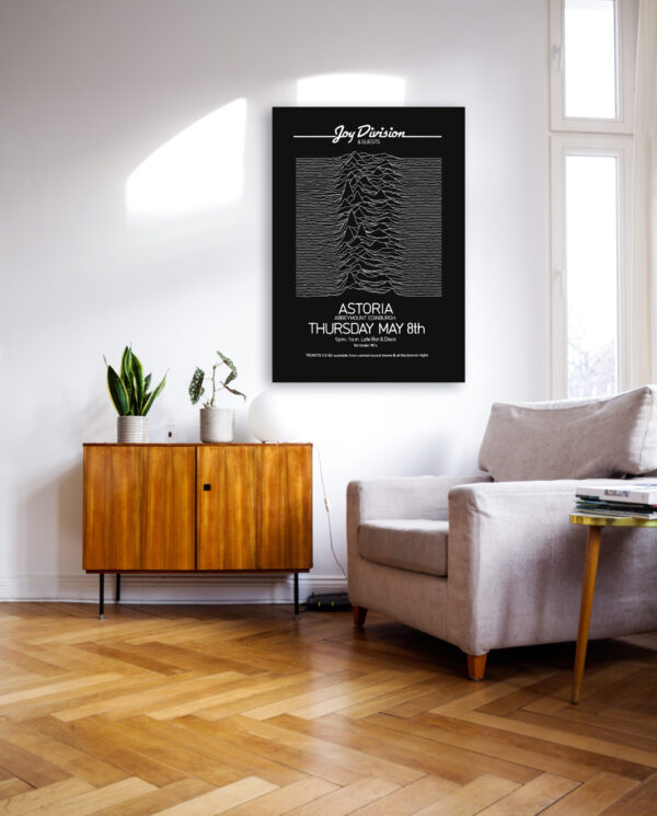 Joy Division concert poster at the Astoria Edinburgh - 1980 70×100 cm – Image 3