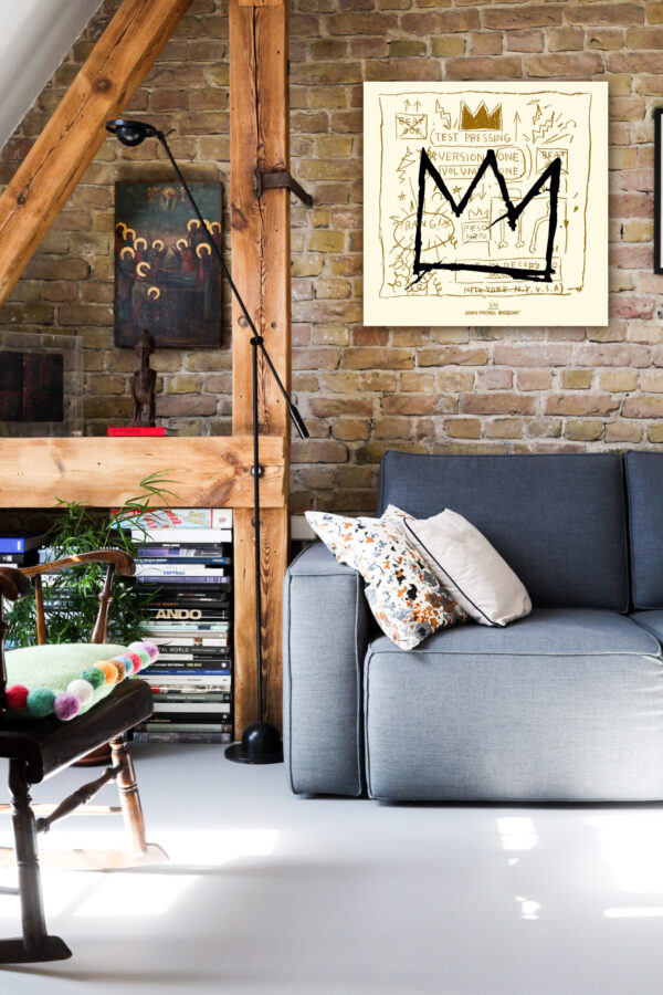 Basquiat's Love for the Crown - Poster 18×18 inches – Image 3